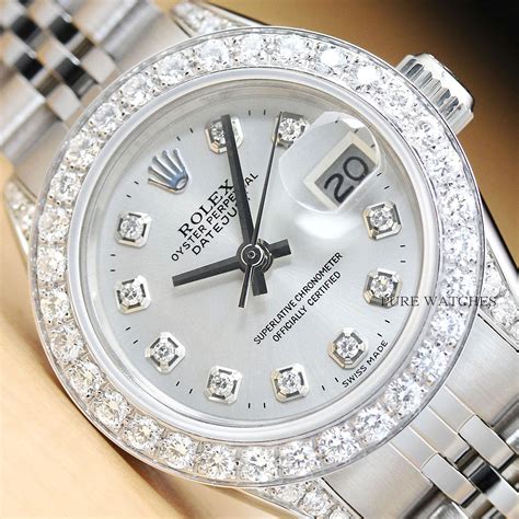 Rolex diamond watch 18 ct